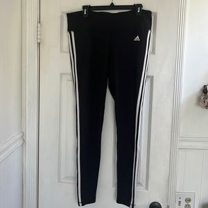Adidas Three Stripe Climalite Leggings